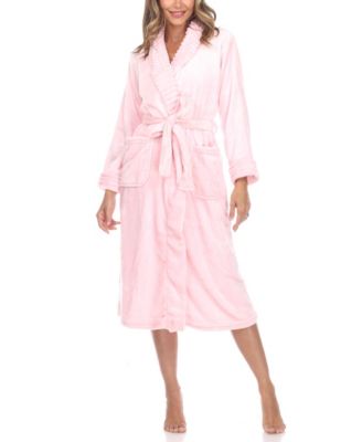 Women’s Long Cozy Loungewear Belted Robe