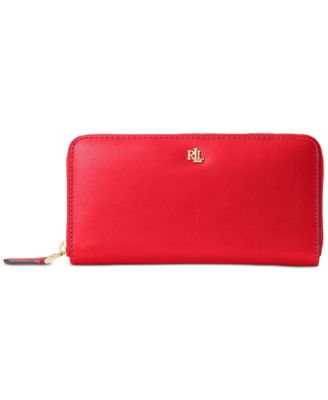 Women’s Full-Grain Leather Large Zip Continental Wallet