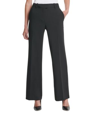 Petite Solid Fixed-Waist Slant-Pocket Wide-Leg Pants, Created for Macy’s