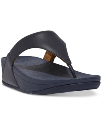 Lulu Leather Toepost Flip-Flop Sandals