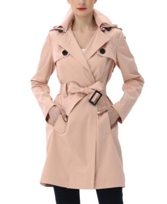 Women’s Angie Water Resistant Hooded Trench Coat