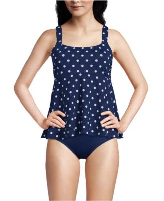 Women’s DDD-Cup Flutter Scoop Neck Tankini Top