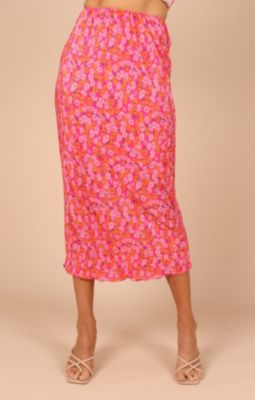 Women’s Minelli Pleat Midi Skirt