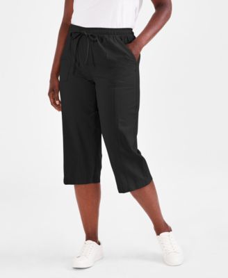 Women’s Petite Drawstring Capri Pants, Created for Macy’s