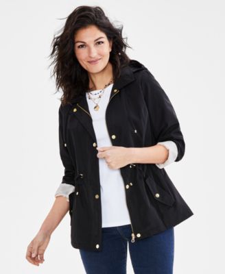 Women’s Hooded Anorak, PP-4X, Created for Macy’s