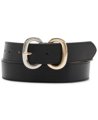 Women’s Two-Tone Double Buckle Belt