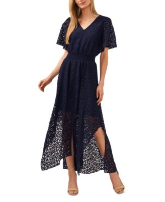 Women’s Lace Batwing Sleeve Maxi Dress