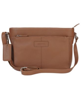 Pebble Loretta Leather Crossbody Handbag with Organizer