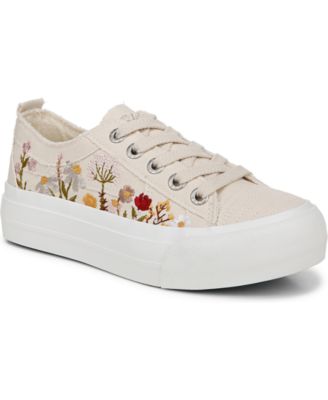 Women’s Sadie-Sun Embroidered Lace Up Platform Sneakers