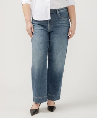 Plus Size Sophia High Rise Wide Leg Jeans