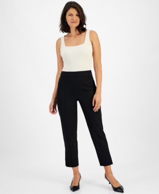 Women’s High-Rise Slit-Cuff Pants, Created for Macy’s