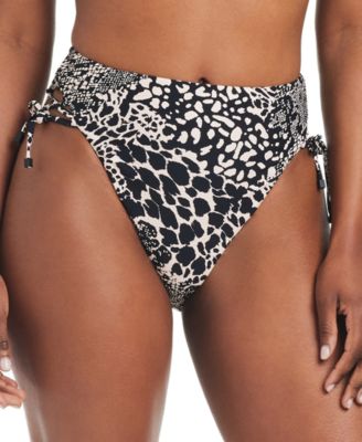 Women’s Printed High-Waisted Lace-Up Bottoms, Created for Macy’s