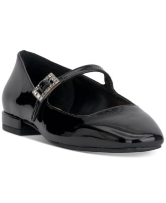 Women’s Saadet Rhinestone-Buckle Mary Jane Flats, Created for Macy’s