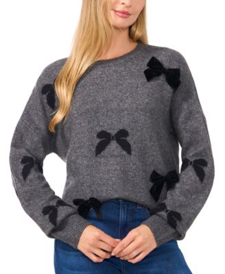 Women’s Bow Appliqué Sweater