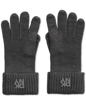 Women’s Ribbed Logo Patch Gloves