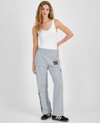 Juniors’ Sporty Cargo Sweatpants