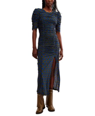 Women’s Briella Printed Ruched Midi Dress