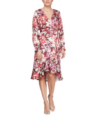 Women’s Printed Midi Wrap Dress