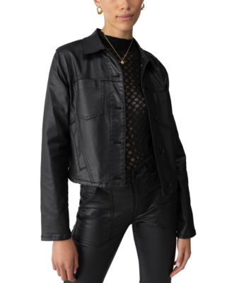 Women’s Davidson Black-Coated Trucker Jacket