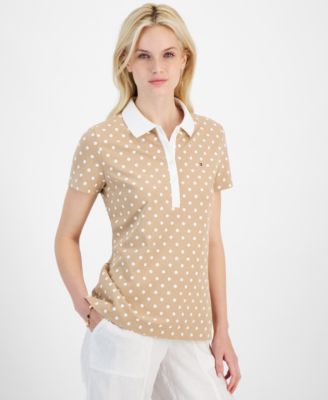 Women’s Polka Dot Polo Top