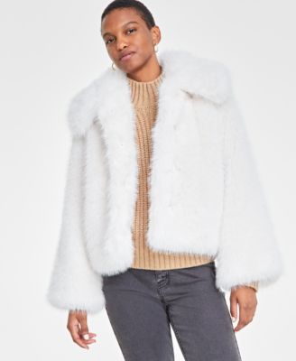 Women’s Faux-Fur Collared Jacket, Created for Macy’s