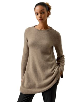 Cashmere Detachable Turtleneck Pullover Sweater for Women