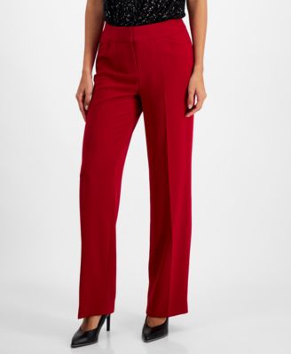 Women’s High Rise Straight-Leg Pants, Created for Macy’s