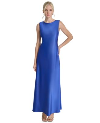 Women’s Cowl-Back Sleeveless Gown