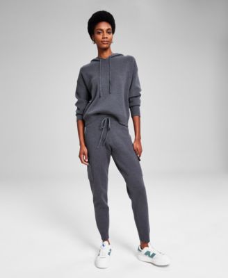 Women’s Sweater-Knit Cargo Jogger Pants, Exclusively at Macy’s