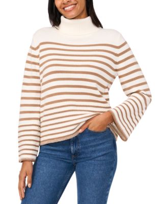 Women’s Turtle Neck Stripe Sweater