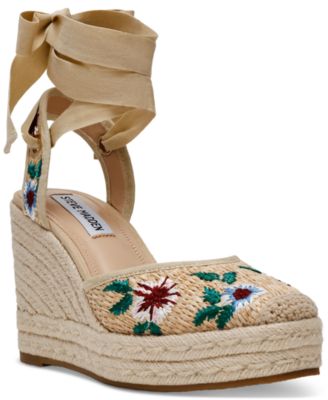 Women’s Vero Platform Raffia Wedge Sandals