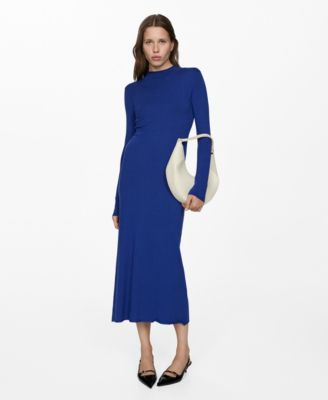 Women’s Knitted Perkins Neck Dress