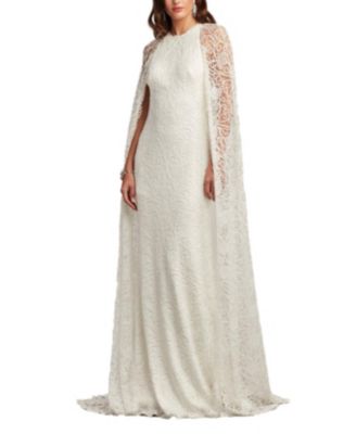 Women’s Piers Embroidered Cape Gown