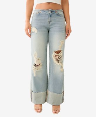 Women’s Cuffed Low Slung Baggy Jean