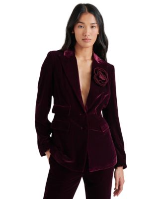 Women’s Merene Velvet Rosette Blazer