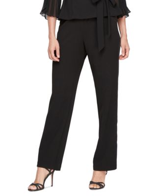 Women’s Straight-Leg Pull-On Tuxedo Pants