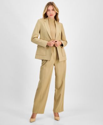 Women’s One-Button Blazer, Mock-Neck Sweater & Pants, Exclusively at Macy’s