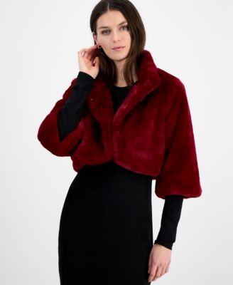 Faux-Fur Shrug