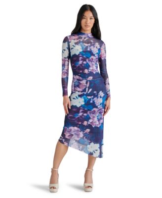 Women’s Blare Printed Mesh Midi Dress