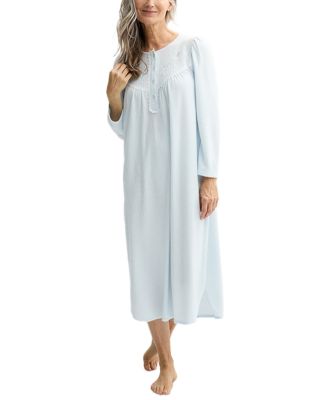 Women’s Embroidered Honeycomb Knit Nightgown