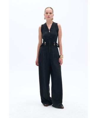 Women’s Bomber Neck Jumpsuit