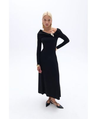 Women’s One-Shoulder Midi Dress