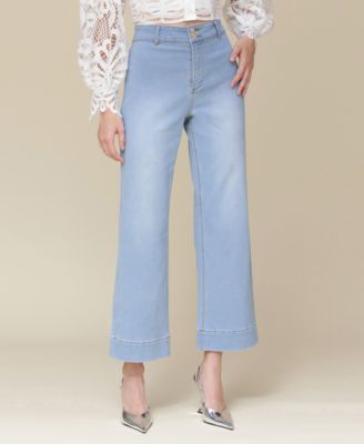 Women’s Wide-Leg Double-Button Jeans