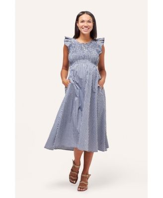 Maternity Harper Smocked During + After Dress