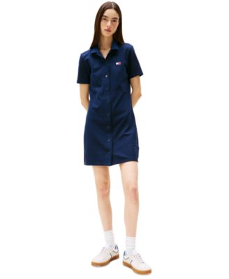 Women’s Mini Short-Sleeve Polo Dress