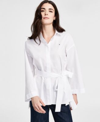 Women’s Oversized Tie-Waist Tunic