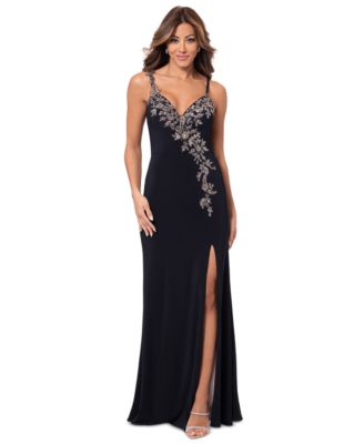 Women’s Sequin Embellished Front-Slit Gown