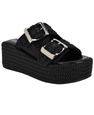 Women’s Binks Two Band Woven Flat Form Slide Sandals