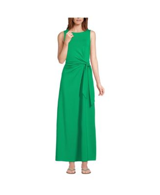 Women’s Cotton Modal Sleeveless Tie Waist Maxi Dress