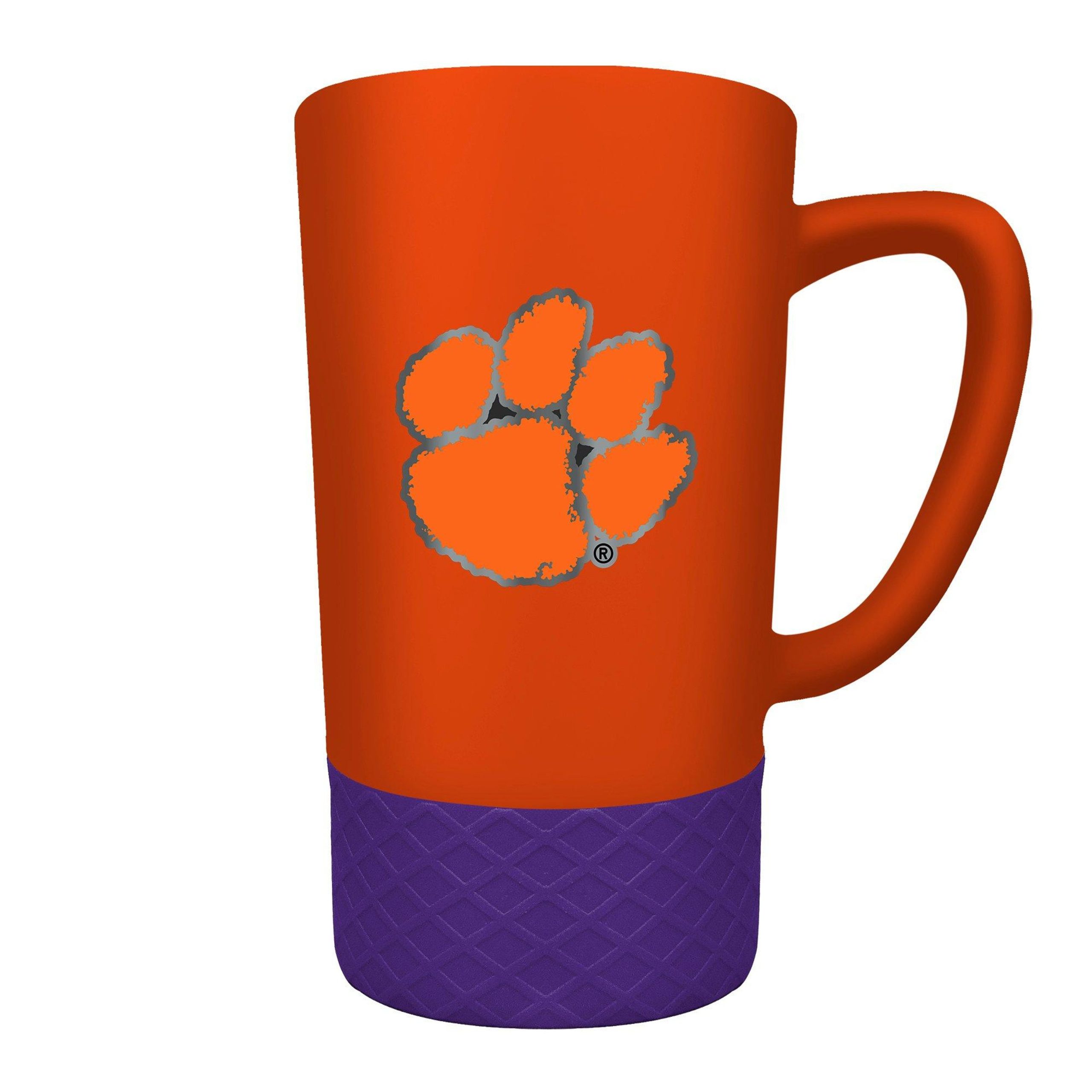 NCAA Clemson Tigers 15oz Jump Ceramic Mug & Metal Emblem